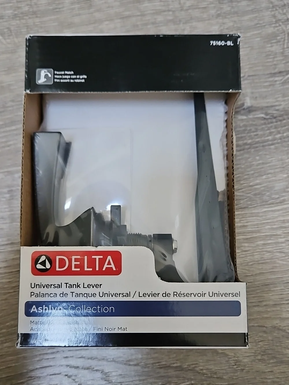 Delta Ashlyn/dryden Universal Tank Lever - Black Finish